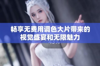 畅享无费用调色大片带来的视觉盛宴和无限魅力