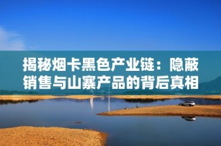 揭秘烟卡黑色产业链：隐蔽销售与山寨产品的背后真相
