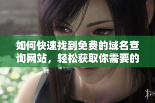 如何快速找到免费的域名查询网站，轻松获取你需要的信息