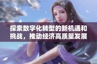 探索数字化转型的新机遇和挑战，推动经济高质量发展