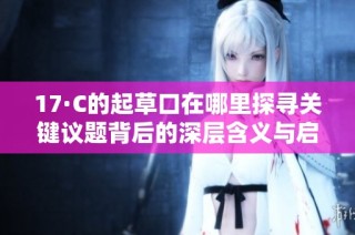 17·C的起草口在哪里探寻关键议题背后的深层含义与启示