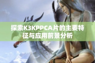 探索K3KPPCA片的主要特征与应用前景分析