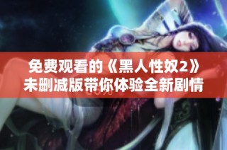 免费观看的《黑人性奴2》未删减版带你体验全新剧情与角色发展
