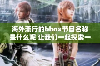 海外流行的bbox节目名称是什么呢 让我们一起探索一下