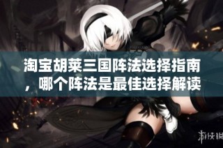 淘宝胡莱三国阵法选择指南，哪个阵法是最佳选择解读