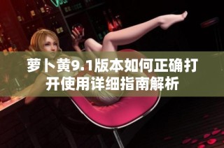 萝卜黄9.1版本如何正确打开使用详细指南解析