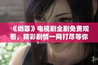 《燃罪》电视剧全剧免费观看，精彩剧情一网打尽等你来欣赏