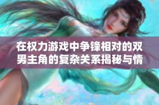 在权力游戏中争锋相对的双男主角的复杂关系揭秘与情感纠葛