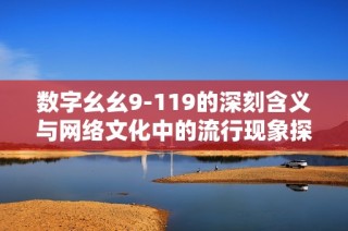 数字幺幺9-119的深刻含义与网络文化中的流行现象探讨