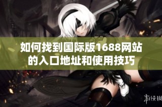 如何找到国际版1688网站的入口地址和使用技巧