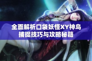 全面解析口袋妖怪XY神鸟捕捉技巧与攻略秘籍