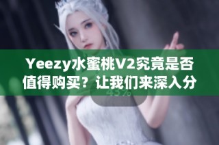 Yeezy水蜜桃V2究竟是否值得购买？让我们来深入分析一下