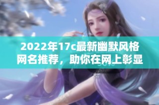 2022年17c最新幽默风格网名推荐，助你在网上彰显个性与魅力