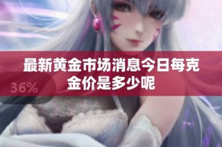 最新黄金市场消息今日每克金价是多少呢
