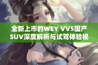 全新上市的WEY VV5国产SUV深度解析与试驾体验视频分享
