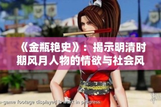 《金瓶艳史》：揭示明清时期风月人物的情欲与社会风俗变迁   