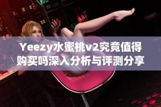 Yeezy水蜜桃v2究竟值得购买吗深入分析与评测分享