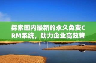 探索国内最新的永久免费CRM系统，助力企业高效管理客户关系