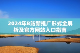 2024年B站新推广形式全解析及官方网站入口指南