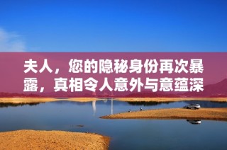 夫人，您的隐秘身份再次暴露，真相令人意外与意蕴深厚