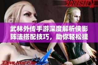 武林外传手游深度解析侠影阵法搭配技巧，助你轻松提升战斗力