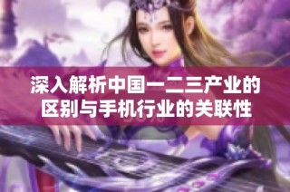 深入解析中国一二三产业的区别与手机行业的关联性