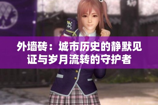 外墙砖：城市历史的静默见证与岁月流转的守护者