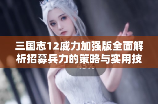 三国志12威力加强版全面解析招募兵力的策略与实用技巧