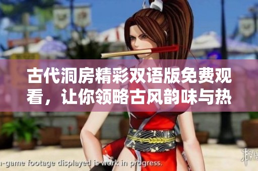 古代洞房精彩双语版免费观看，让你领略古风韵味与热情碰撞之旅