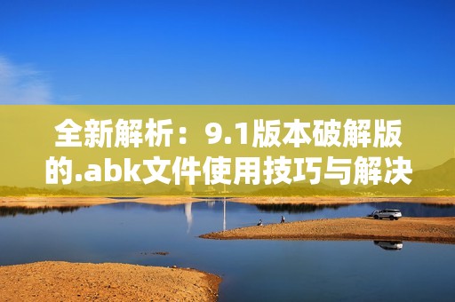全新解析：9.1版本破解版的.abk文件使用技巧与解决方案