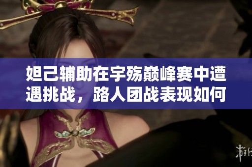 妲己辅助在宇殇巅峰赛中遭遇挑战，路人团战表现如何分析