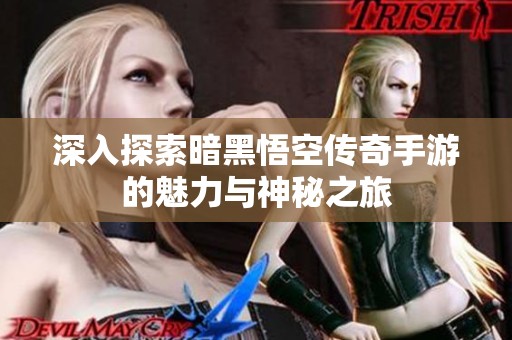 深入探索暗黑悟空传奇手游的魅力与神秘之旅