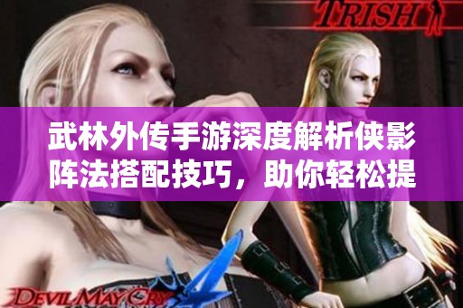 武林外传手游深度解析侠影阵法搭配技巧，助你轻松提升战斗力
