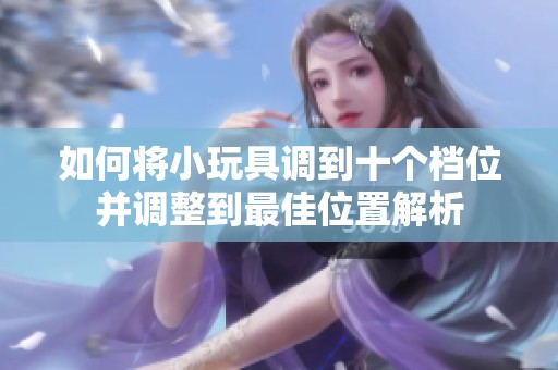 如何将小玩具调到十个档位并调整到最佳位置解析
