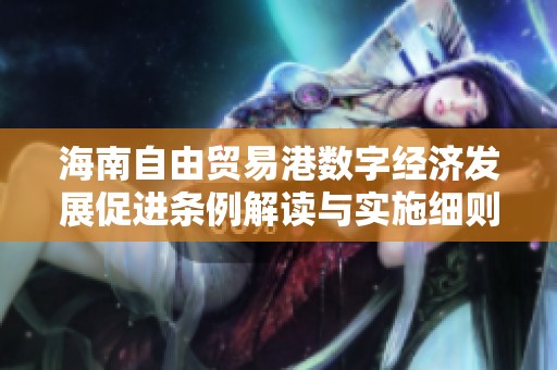 海南自由贸易港数字经济发展促进条例解读与实施细则探讨