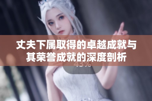 丈夫下属取得的卓越成就与其荣誉成就的深度剖析