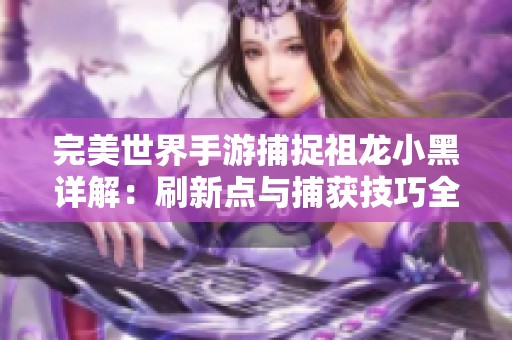 完美世界手游捕捉祖龙小黑详解：刷新点与捕获技巧全攻略