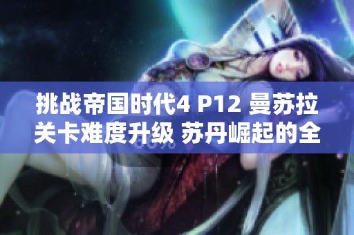 挑战帝国时代4 P12 曼苏拉关卡难度升级 苏丹崛起的全新体验