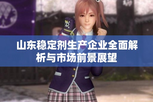 山东稳定剂生产企业全面解析与市场前景展望