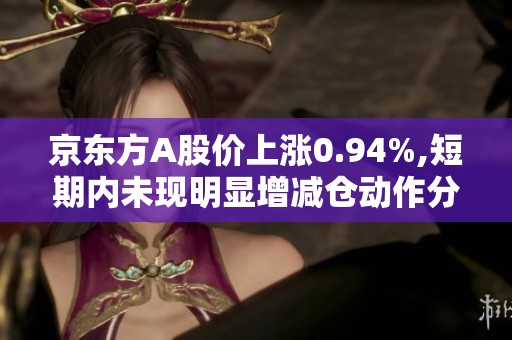 京东方A股价上涨0.94%,短期内未现明显增减仓动作分析