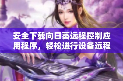 安全下载向日葵远程控制应用程序，轻松进行设备远程管理