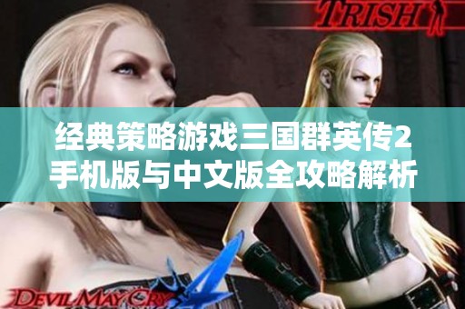 经典策略游戏三国群英传2手机版与中文版全攻略解析