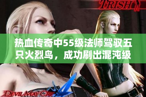 热血传奇中55级法师驾驭五只火烈鸟，成功刷出混沌级项链的传奇之路