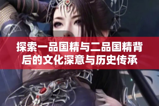 探索一品国精与二品国精背后的文化深意与历史传承
