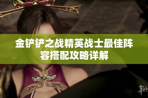 金铲铲之战精英战士最佳阵容搭配攻略详解