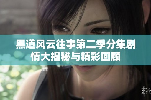 黑道风云往事第二季分集剧情大揭秘与精彩回顾