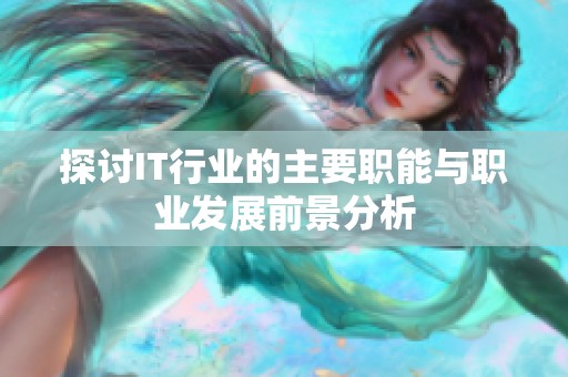 探讨IT行业的主要职能与职业发展前景分析
