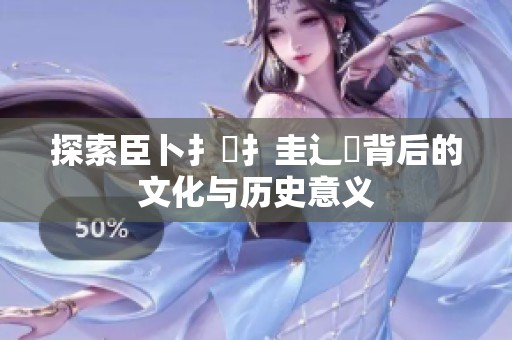 探索臣卜扌喿扌圭辶畐背后的文化与历史意义