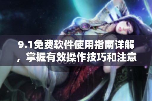 9.1免费软件使用指南详解，掌握有效操作技巧和注意事项