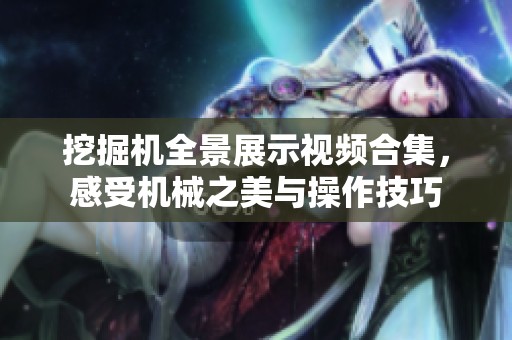挖掘机全景展示视频合集，感受机械之美与操作技巧